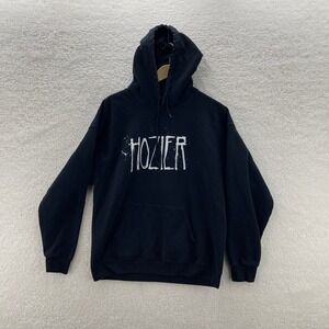 Hozier Hoodie Mens Large Black Sweatshirt Sweater Gildan Concert Tour Pop Music